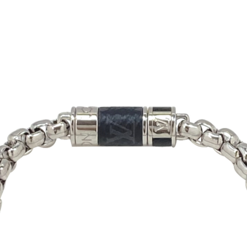 Louis Vuitton Monogram Eclipse Chain Bracelet Sil… - image 3